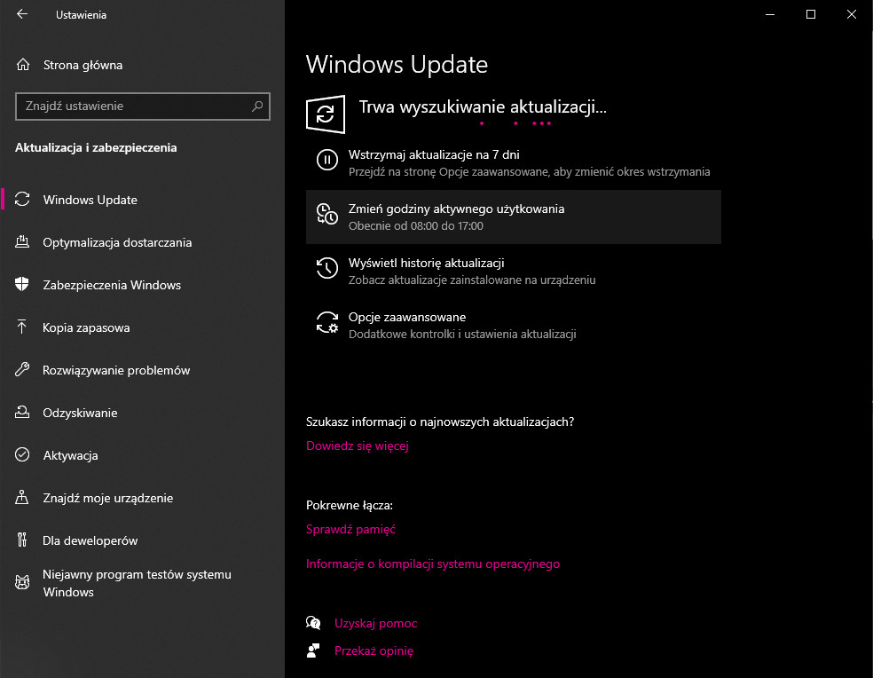 Automatyczne aktualizacje Windows 10